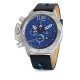 Montre Roadtime Original - GTO - Montre noire cadran bleu pour homme à la mode - adaptée pour gaucher