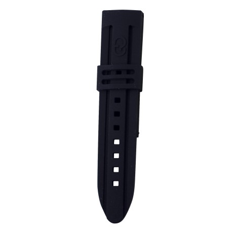 Bracelet montre pour homme silicone 24 mm noir