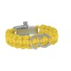 Bracelet paracorde jaune - Boucle acier - GTO
