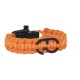 Bracelet paracorde orange - Boucle noire - GTO