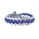 Bracelet paracorde violet et blanc - Boucle acier - GTO