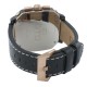 Square watch for men - Golden watch with leather strap - Dino Gold watch by GTO