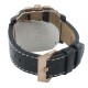 Montre carrée pour homme - Montre dorée avec bracelet en cuir - Montre Dino Gold de GTO