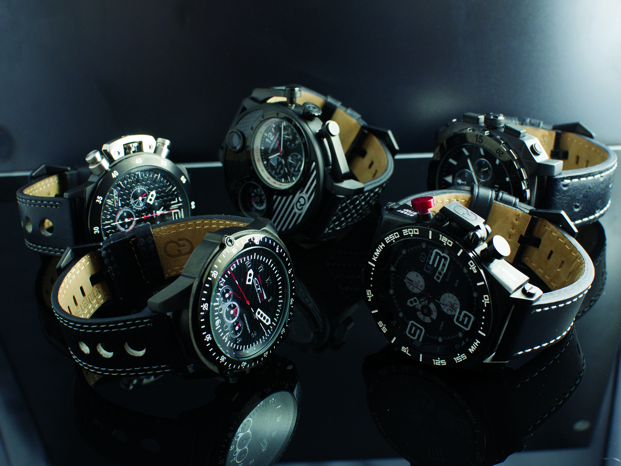 Montre homme sport automobile GTO - Black Edition
